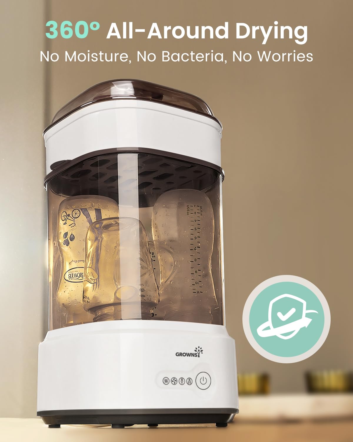 Compact Electric Steam Baby Bottle Sterilizer and Dryer