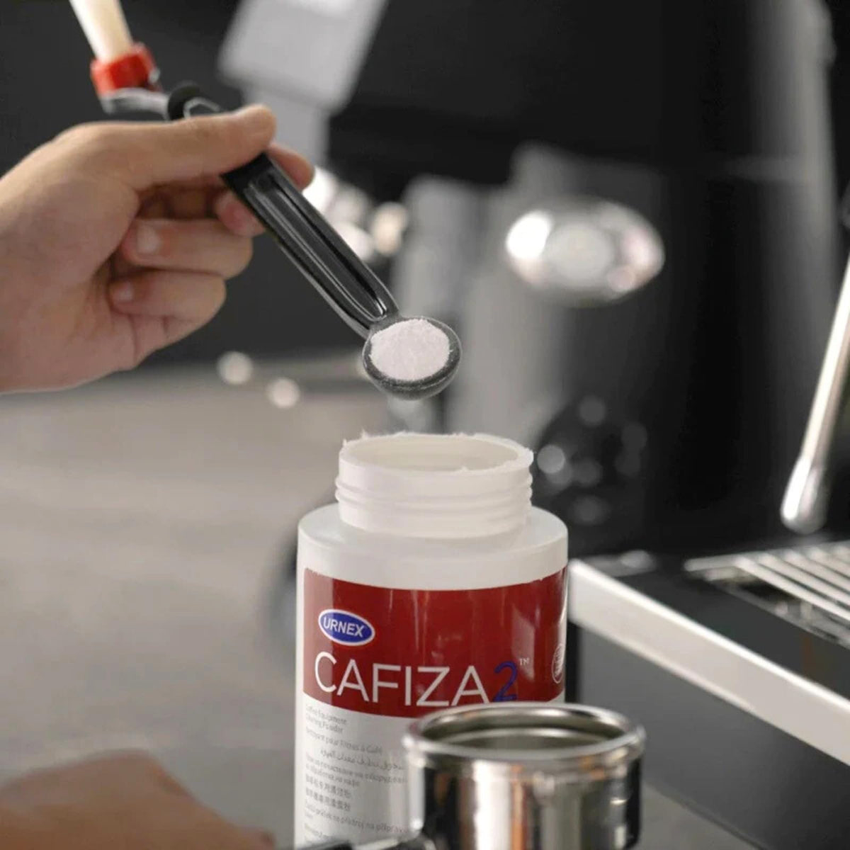 Urnex Cafiza Espresso Machine Cleaner and Descaler, 20 oz