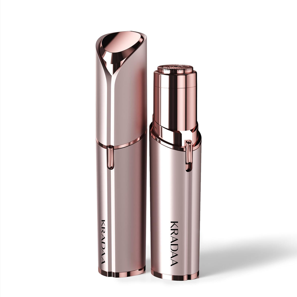 Kradaa Electric Face Razor for Women with LED Light, Rose Gold