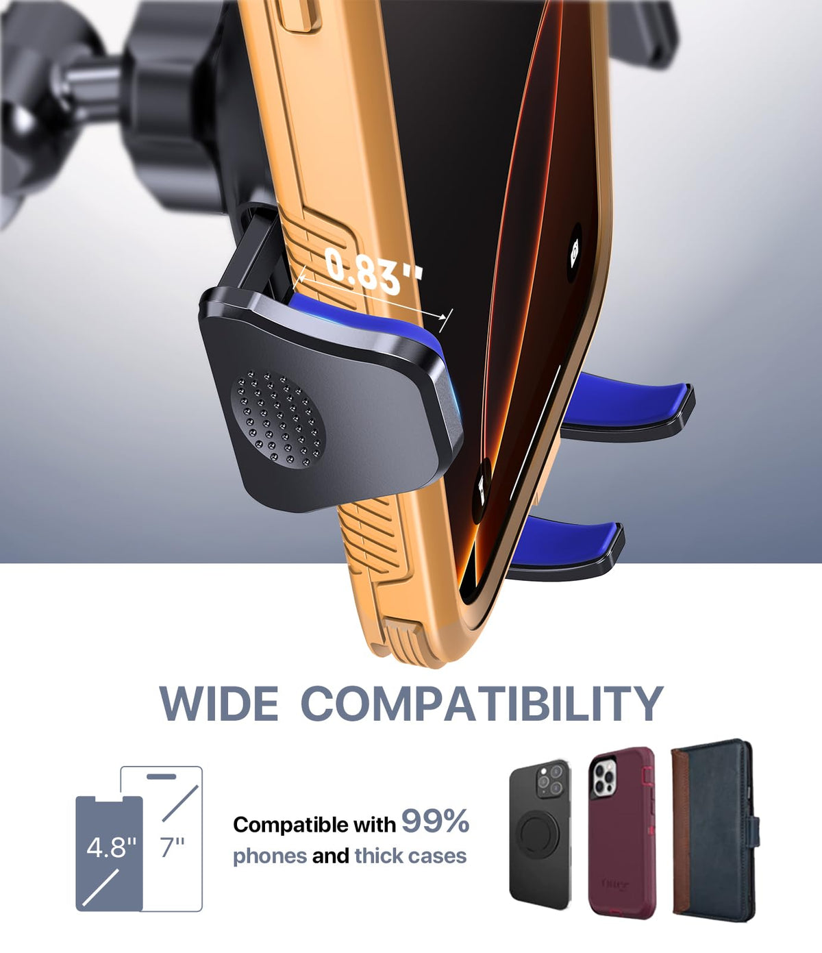 Miracase 4-in-1 Car Phone Mount with Suction Cup