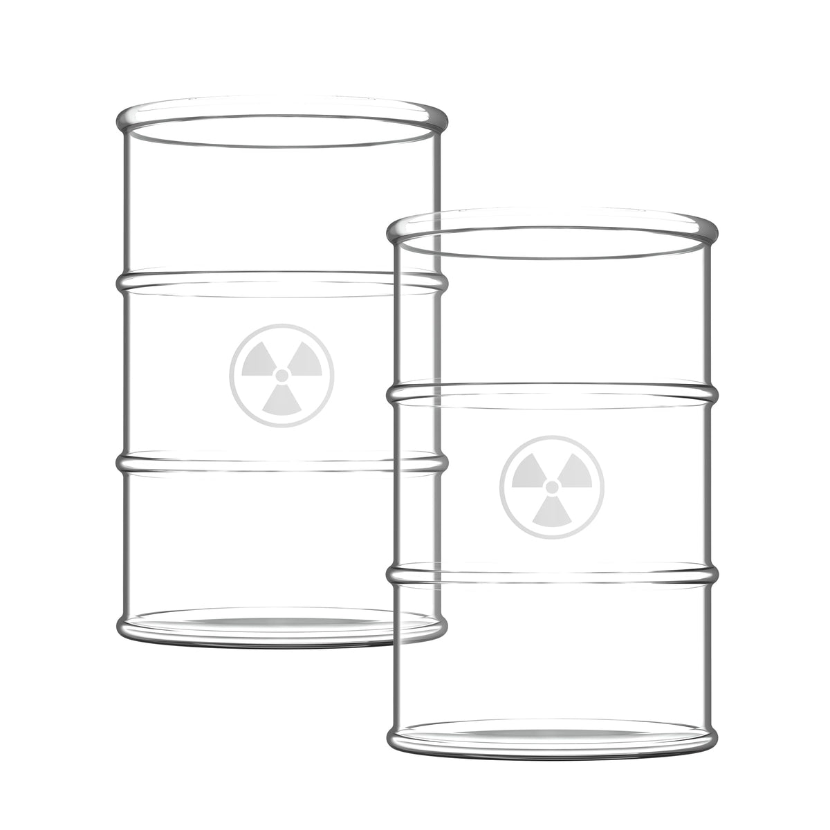 Pund'it Polluted Shatter Resistant Drink Glasses, Set of 2, 16oz