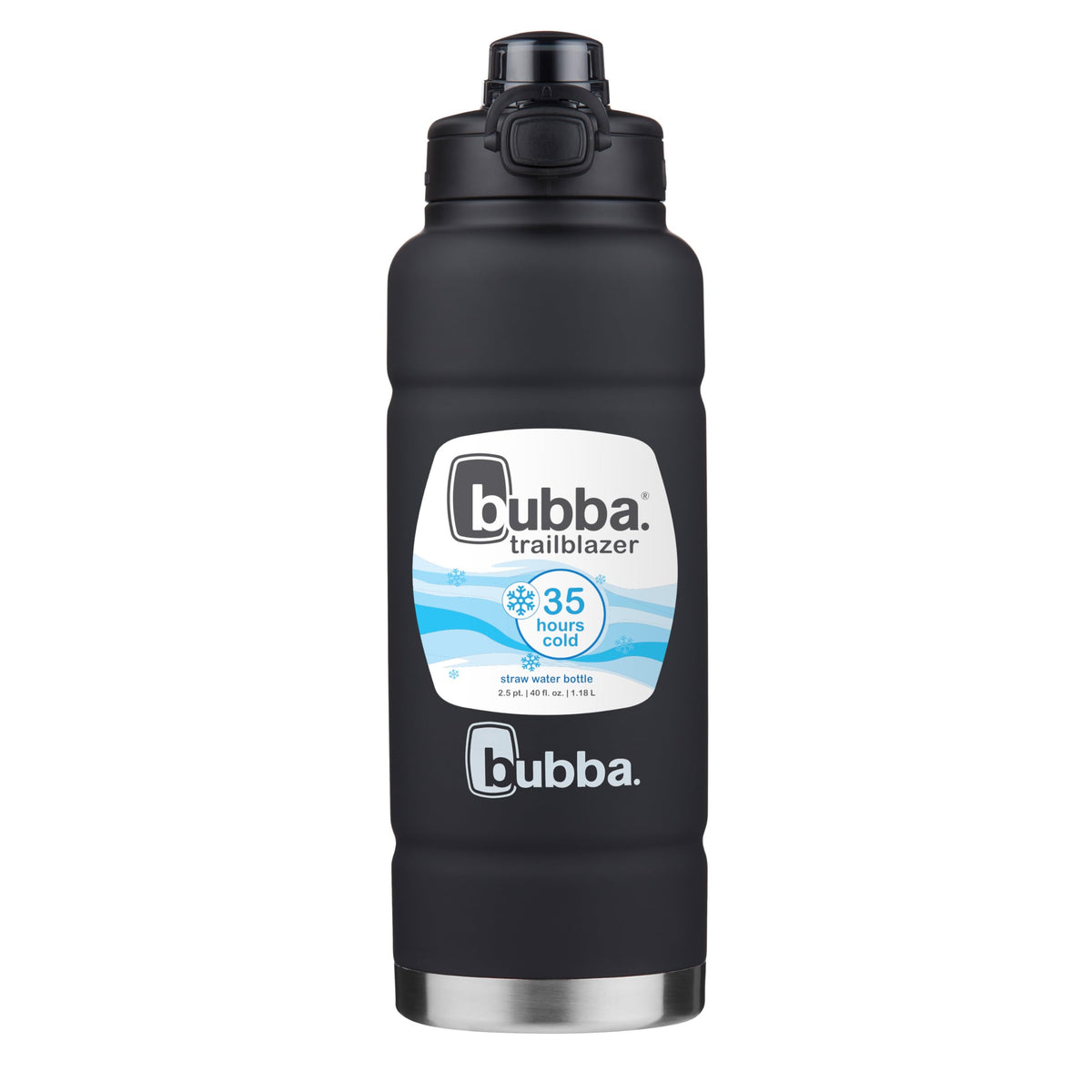 Bubba Trailblazer Stainless Steel Water Bottle, 40 oz, Licorice