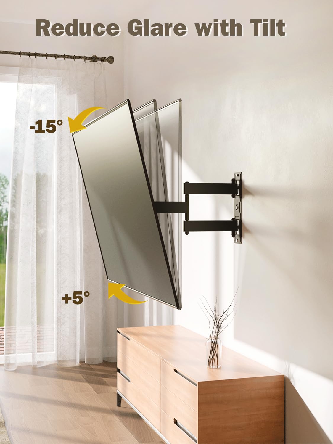 Mounting Dream MD2413-MX Full Motion TV Wall Mount, 26-55"