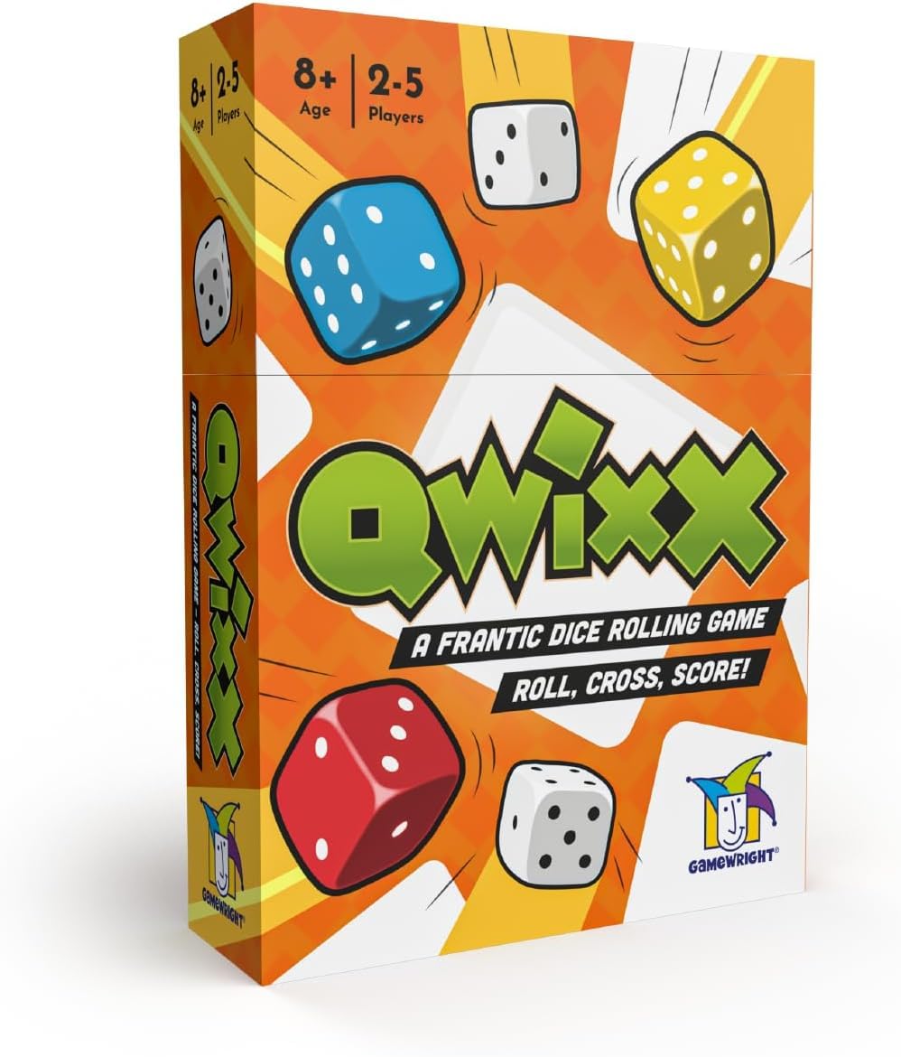 Gamewright Qwixx Fast Family Dice Game, Multi-Colored