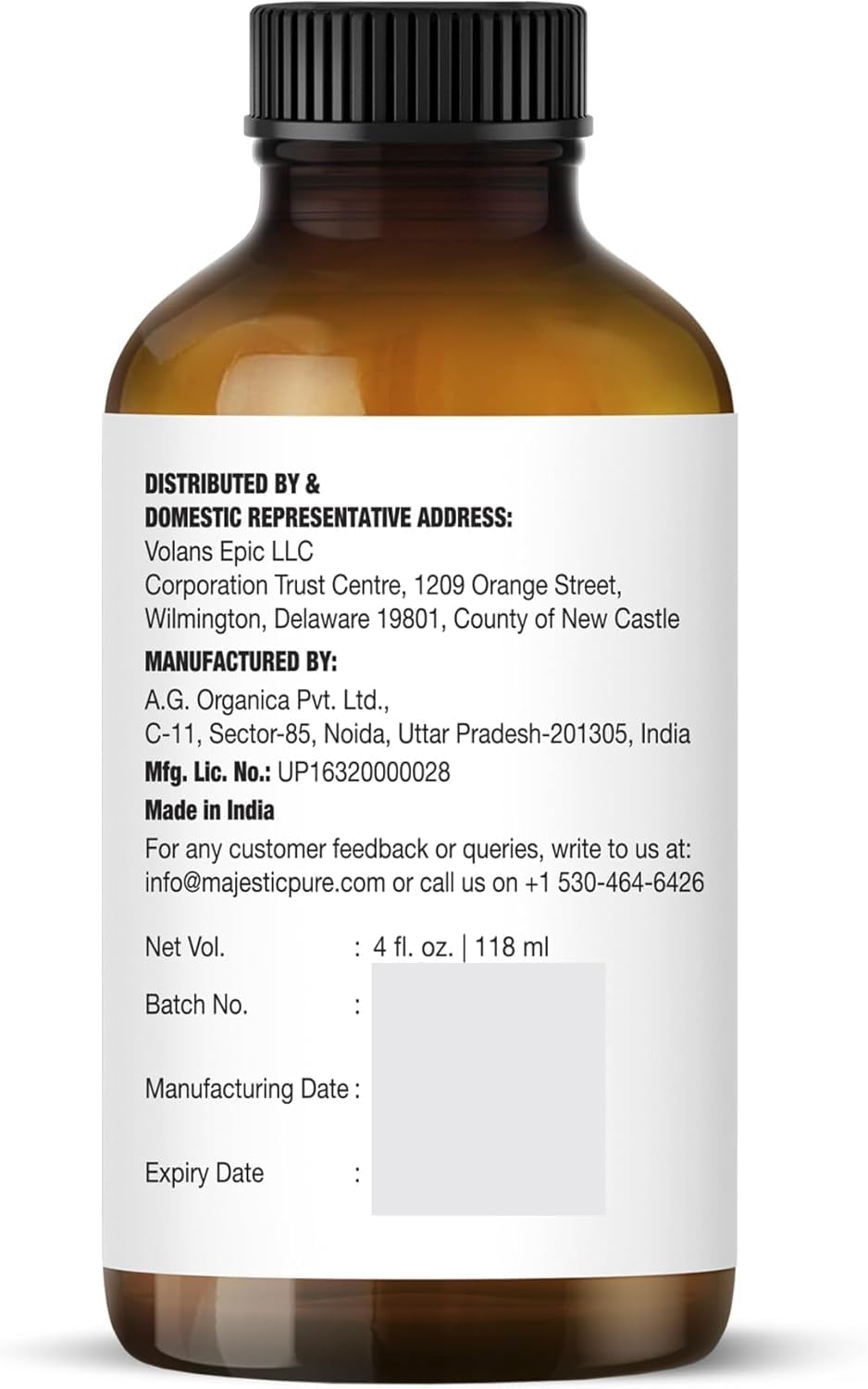 Majestic Pure Lavender Essential Oil, 118 ml