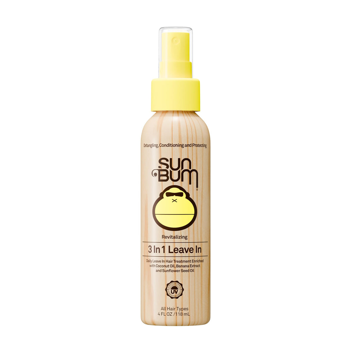 Sun Bum Beach Formula 3 in 1 Leave-In Hair Conditioner Spray, 118 mL