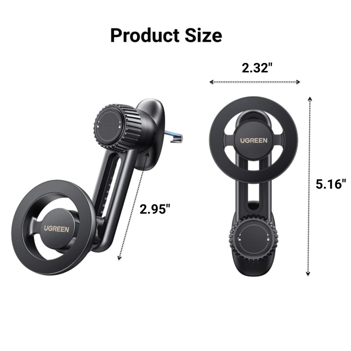 UGREEN MagSafe Car Phone Mount, Not Blocking Air Vent