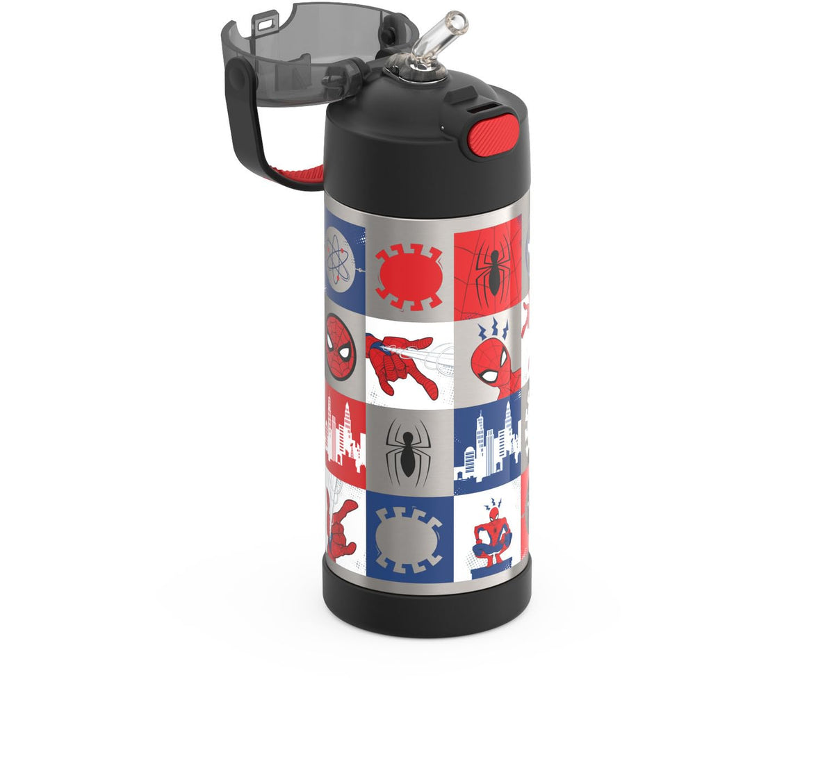 Thermos Funtainer 14 oz Vacuum Insulated Bottle, Spider-Man
