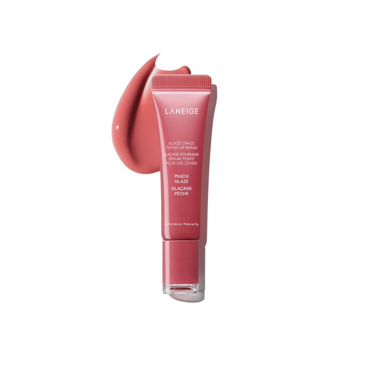 LANEIGE Glaze Craze Tinted Lip Serum, Peach Glaze