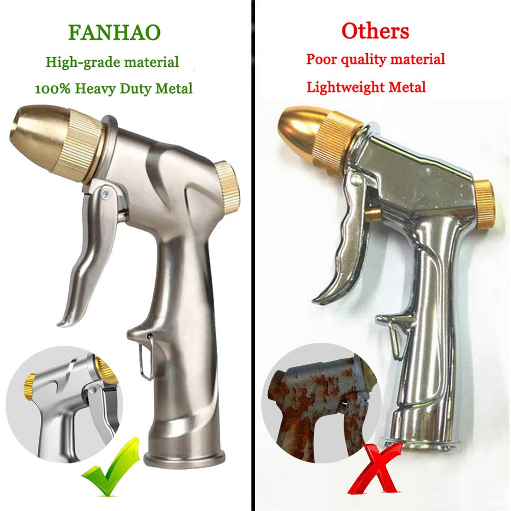 Fanhao Heavy Duty Metal Garden Hose Nozzle Sprayer