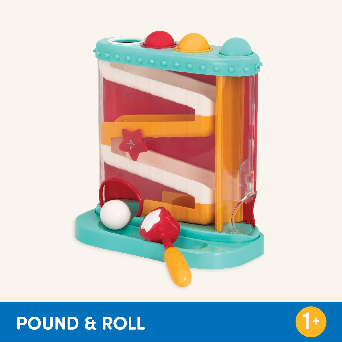 Battat Pound-a-Ball Toy, Light Blue