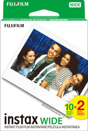 Fujifilm Instax Wide Film, White Twin Pack, 20 Exposures