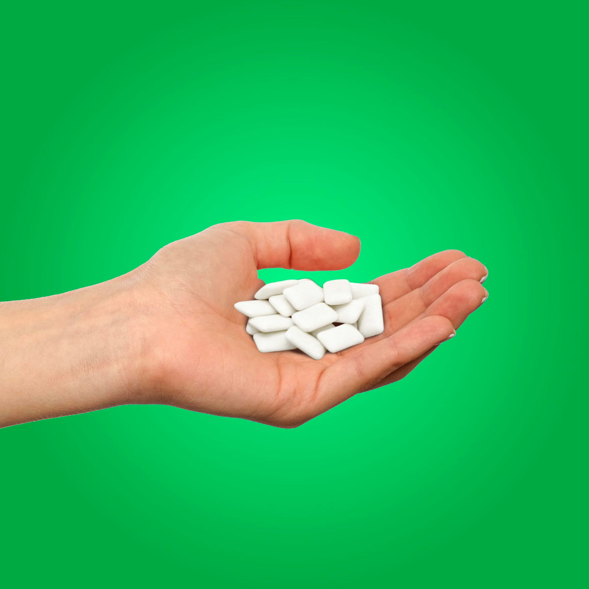 PUR Xylitol Spearmint Chewing Gum, 55 Pieces, Pack of 6