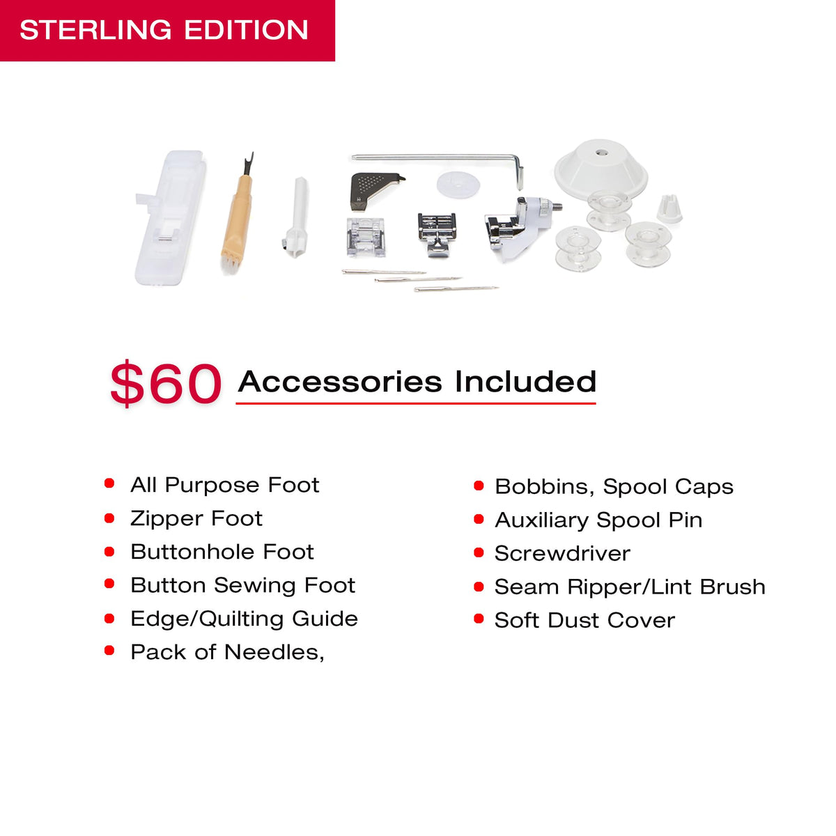 SINGER 4432 Sterling Heavy Duty Sewing Machine with Accessory Kit