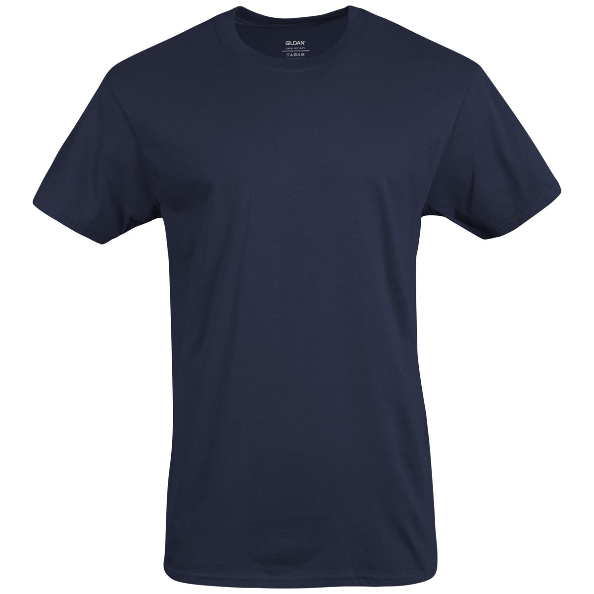 Gildan Men's Crew T-Shirts G1100, Navy Mix, 5-Pack, XX-Large
