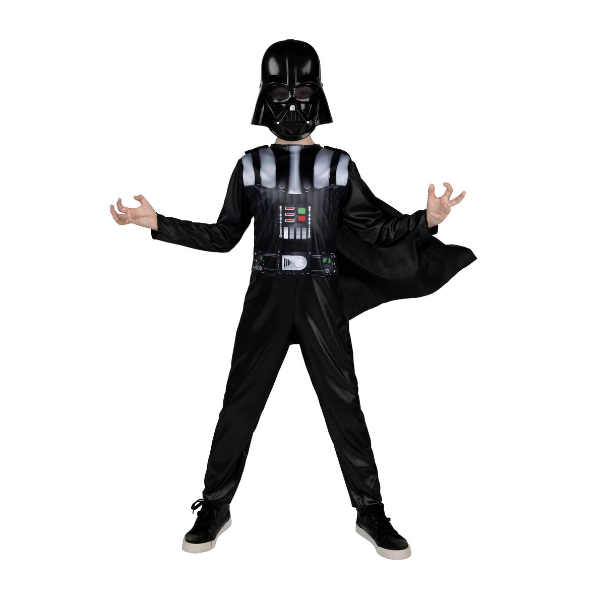 Star Wars Darth Vader Youth Costume with Cape and Mask, Black, M
