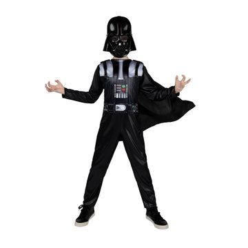 Star Wars Darth Vader Youth Costume with Cape and Mask, Black, M