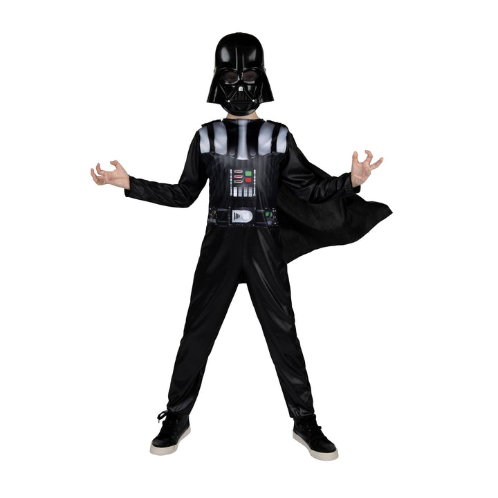 Star Wars Darth Vader Youth Costume with Cape and Mask, Black, M