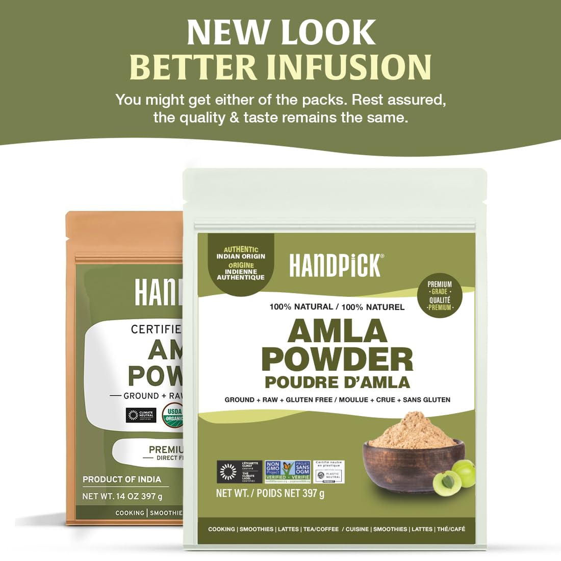 HANDPICK Amla Powder (Indian Gooseberry), 397 g