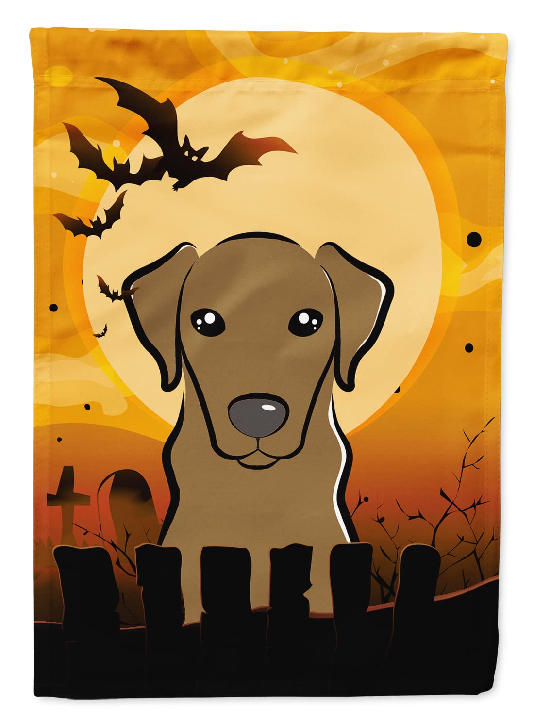 Caroline's Treasures BB1792GF Halloween Chocolate Labrador Garden Size Flag