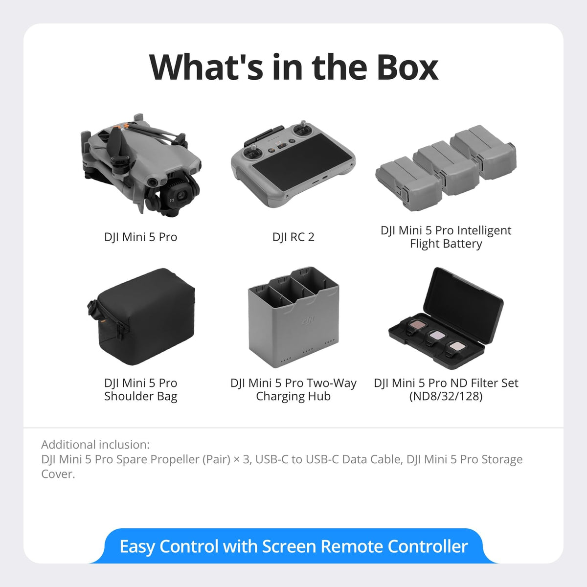 DJI Mini 5 Pro Fly More Combo with DJI RC 2