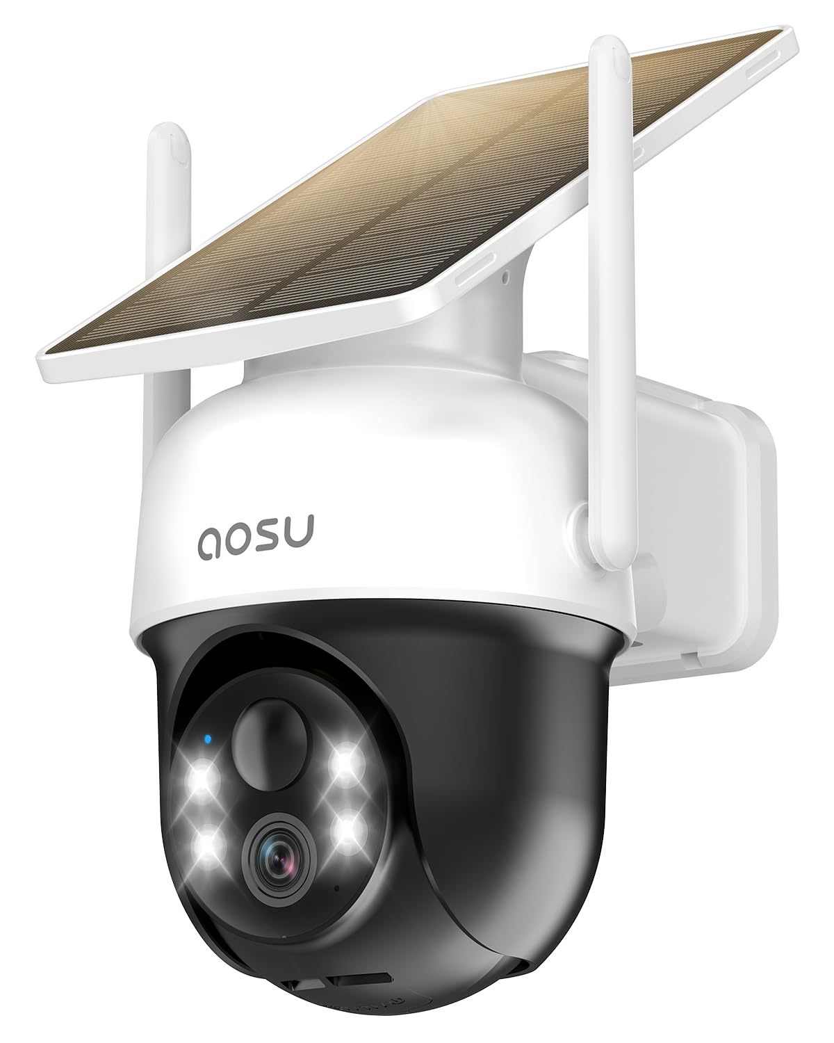 AOSU Wire-Free Solar Outdoor Security Camera, 2K, 1 Pack