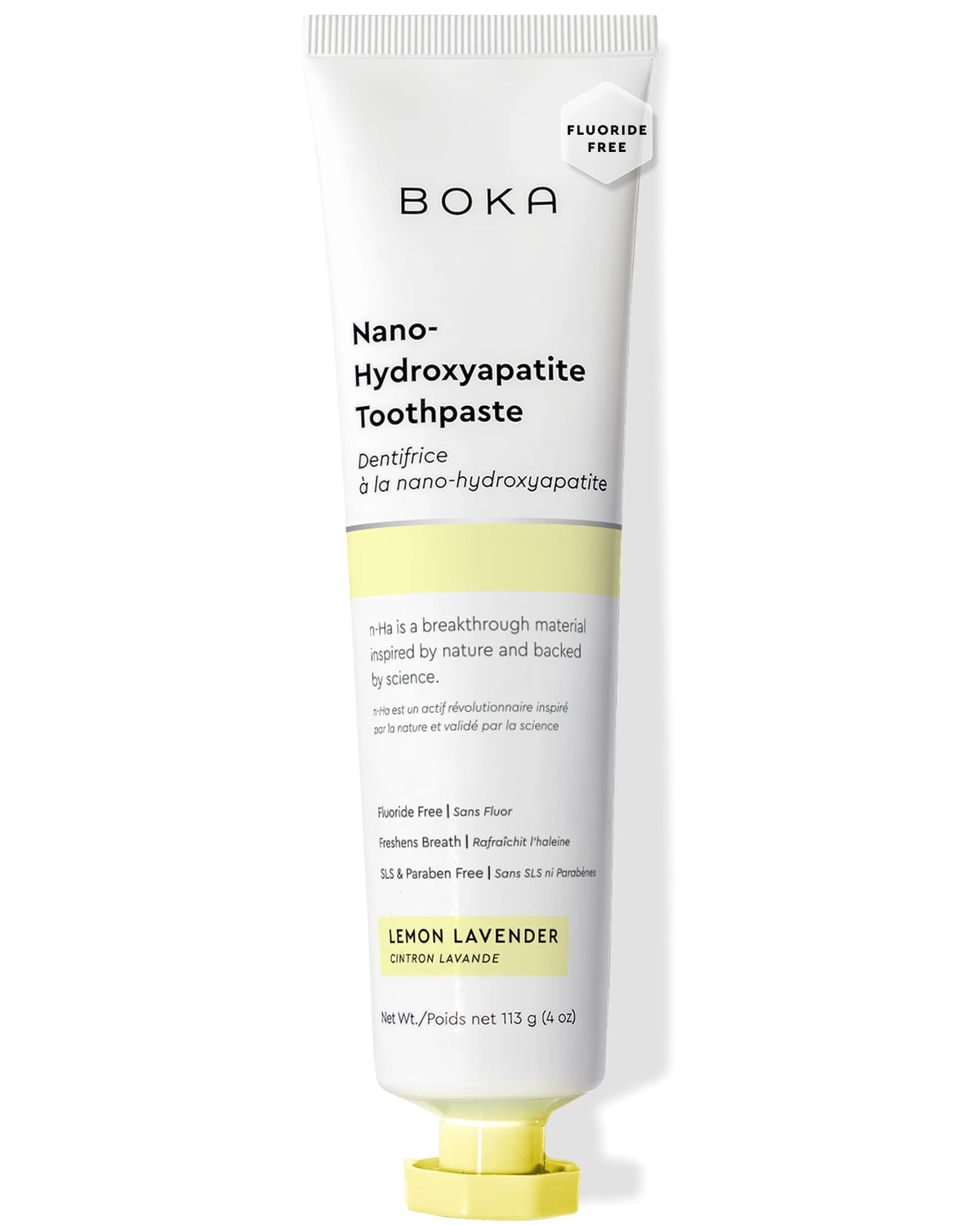 Boka Nano-Hydroxyapatite Toothpaste, Lemon Lavender, 113 g
