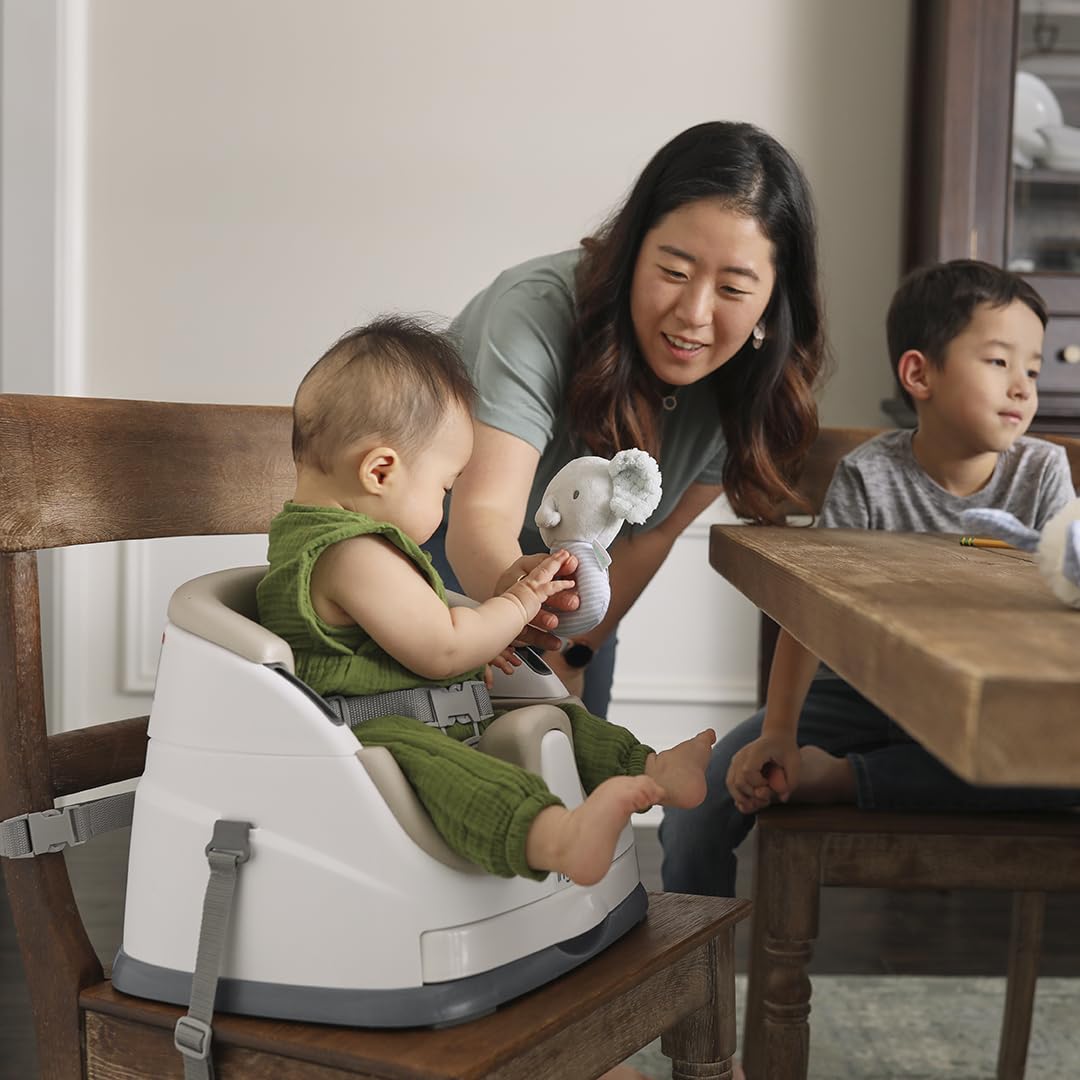 Ingenuity Baby Base 2-in-1 Booster Feeding and Floor Seat, Cashmere