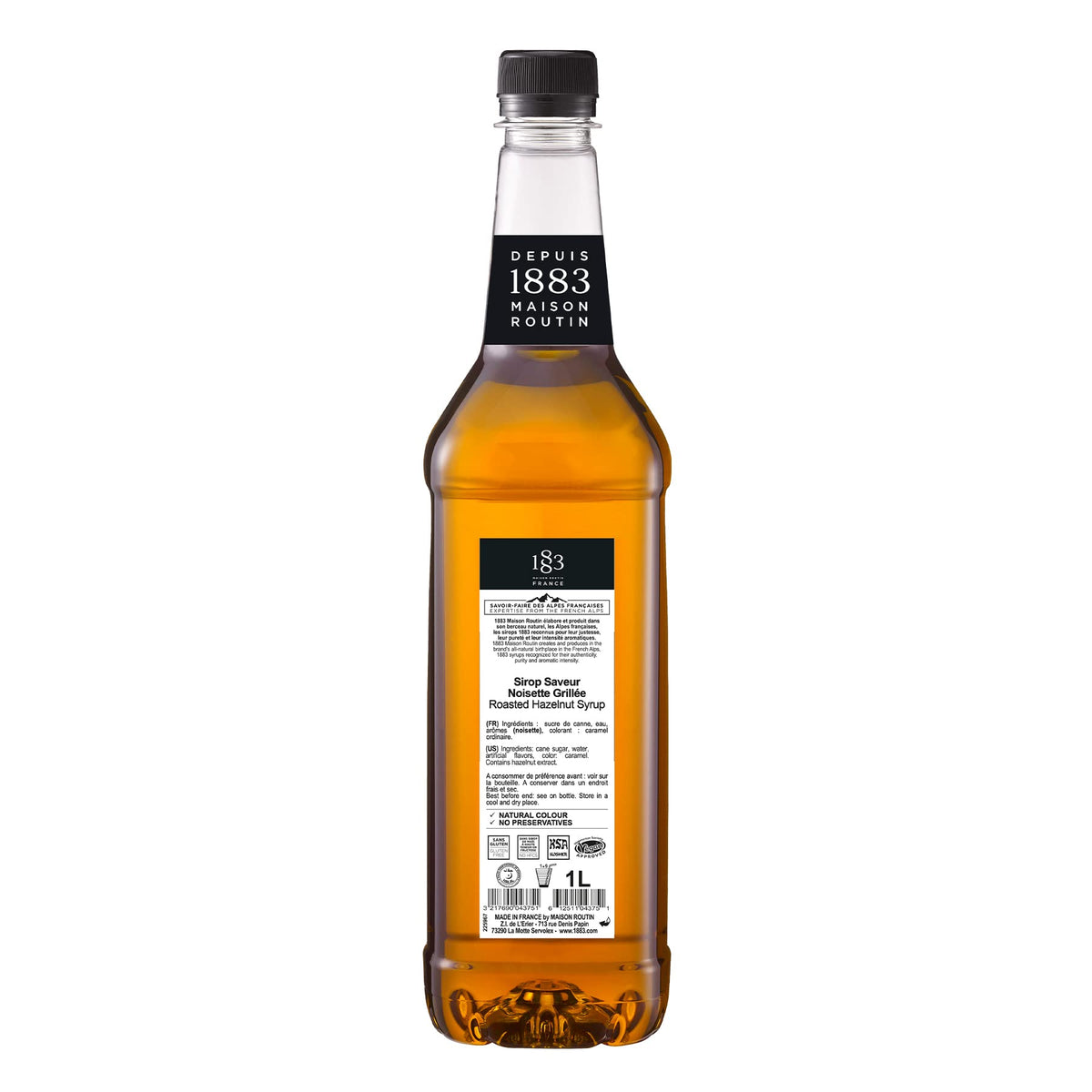 Maison Routin 1883 Roasted Hazelnut Syrup, 1000 mL