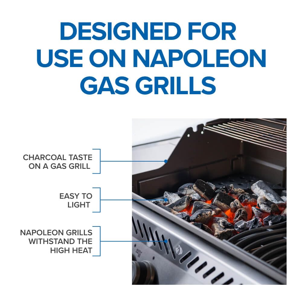 Napoleon Cast Iron Charcoal & Smoker Tray BBQ Accessory, 67732