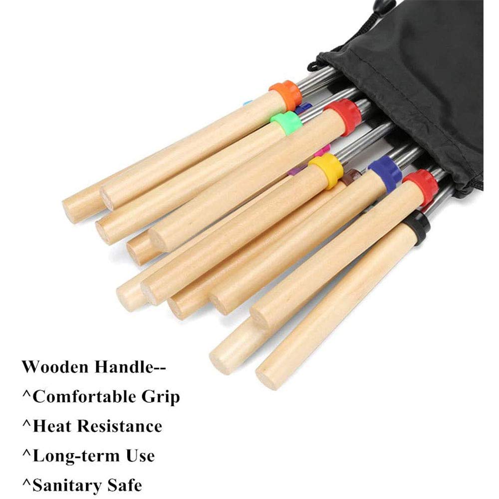 Telescoping Marshmallow Roasting Sticks, 32" (10 Pack)