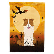 Caroline's Treasures BB4385CHF Border Collie Red White Flag, Large