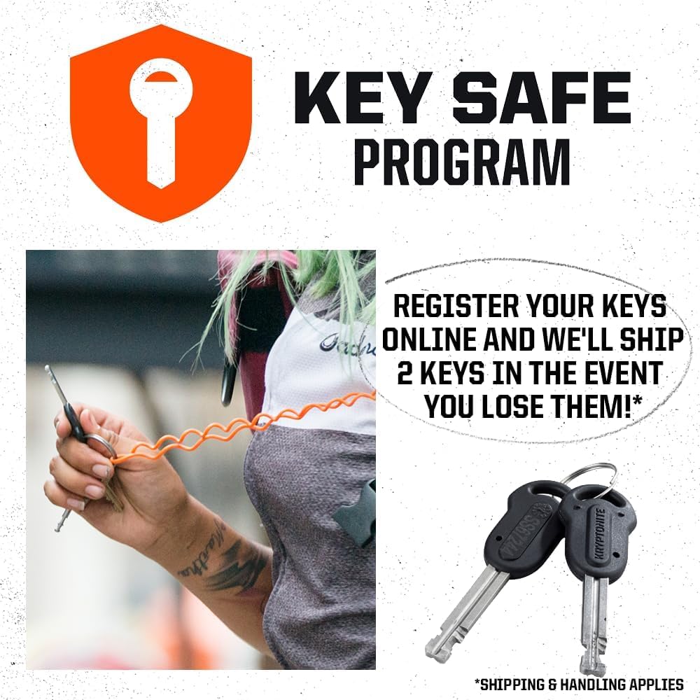 Kryptonite Keeper 712 Integrated Bicycle Chain Lock, 48-Inch (120cm)