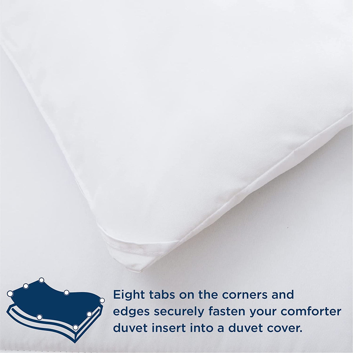 Casa Platino Down Alternative Comforter, Queen, 88 x 88 in, White
