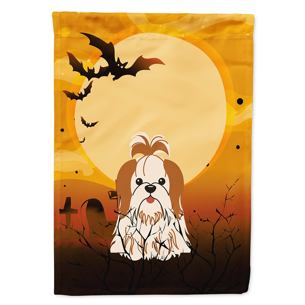 Caroline's Treasures BB4353CHF Shih Tzu Red White Flag, Large