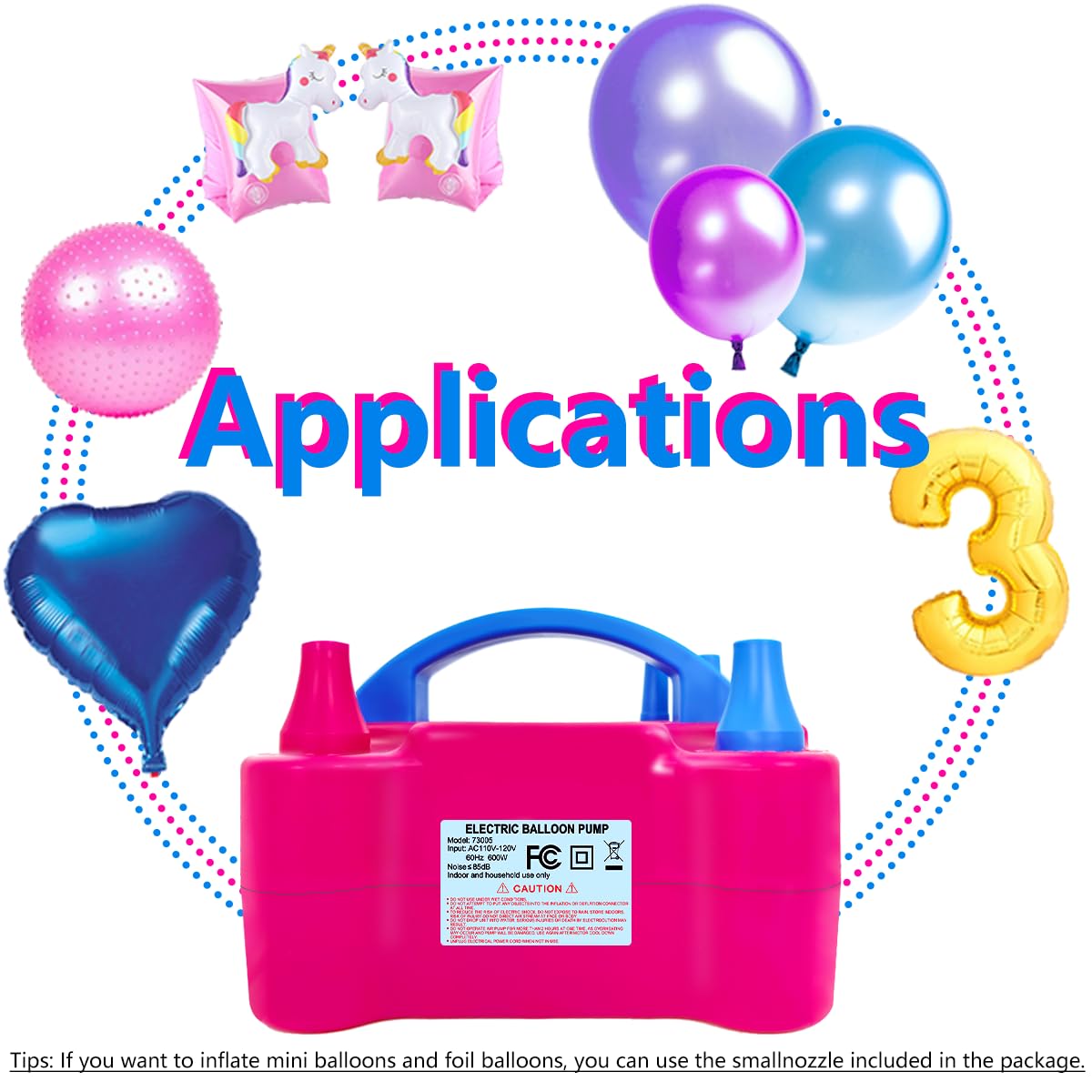 YEPVIE Portable Electric Balloon Pump with Arch Kit