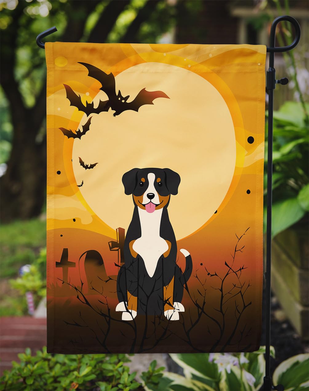 Caroline's Treasures BB4304GF Halloween Entlebucher Flag Garden Size, Small