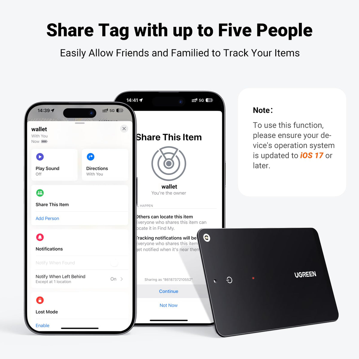 UGREEN FineTrack Slim Smart Finder Card