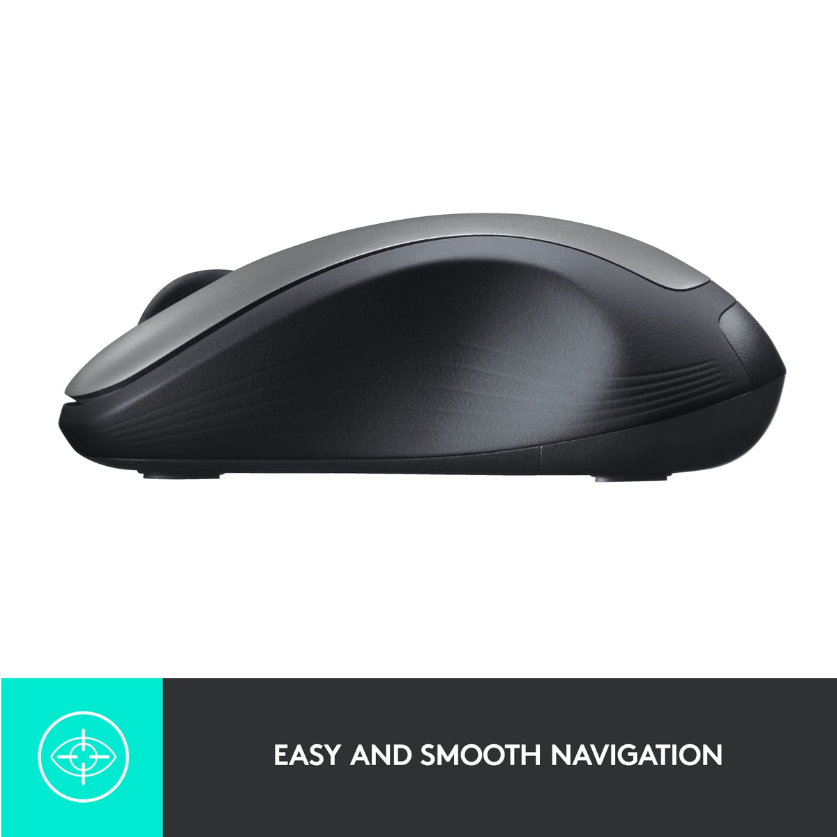 Logitech M310 Wireless Mouse with USB Nano Receiver, Silver