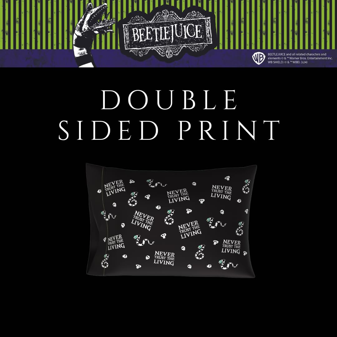 Franco Collectibles Beetlejuice Halloween Movie Beauty Silky Satin Standard