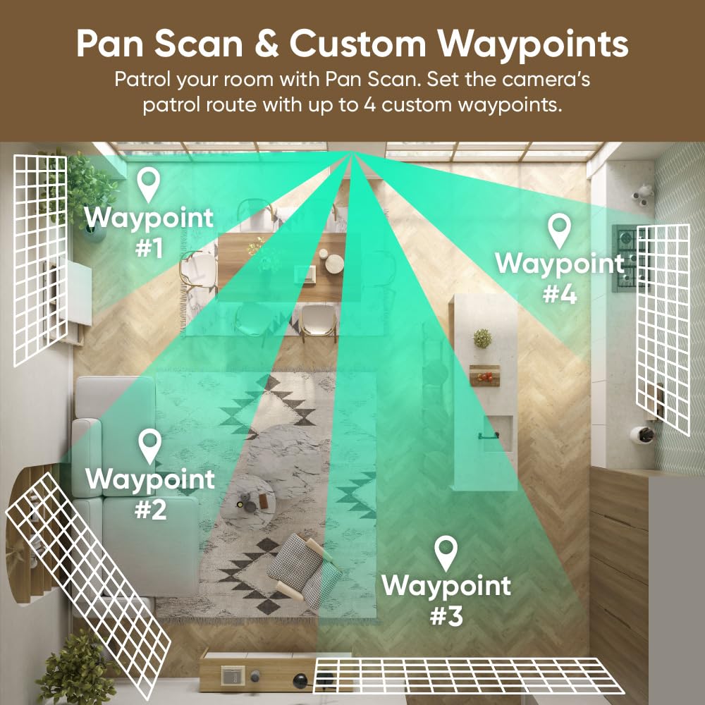 Wyze Pan Cam Duo 2K Indoor/Outdoor Security Camera, White