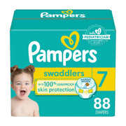 Pampers Swaddlers Diapers, Size 7, 88 Count