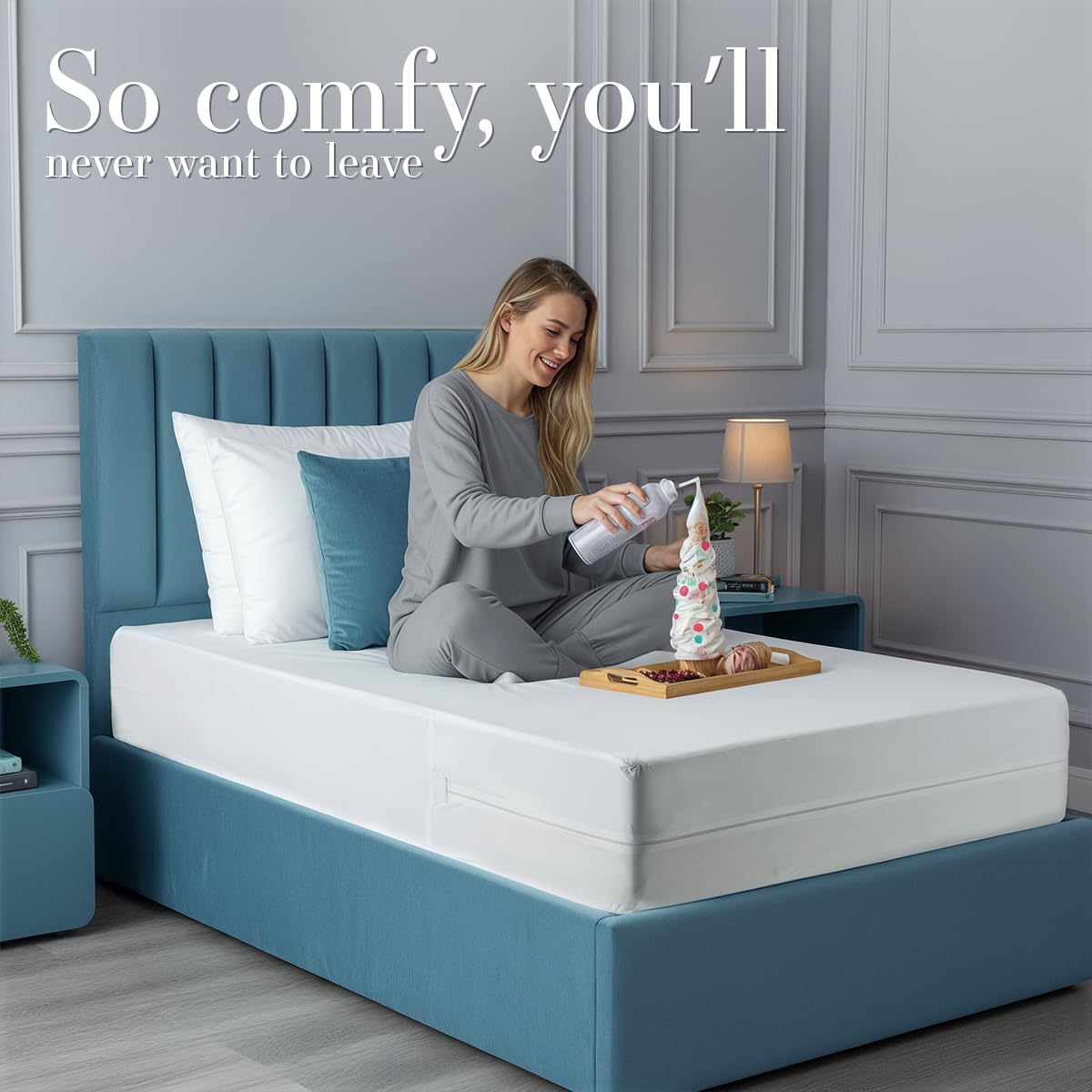 Utopia Bedding Zippered Waterproof Mattress Encasement, Twin, 2 Pack