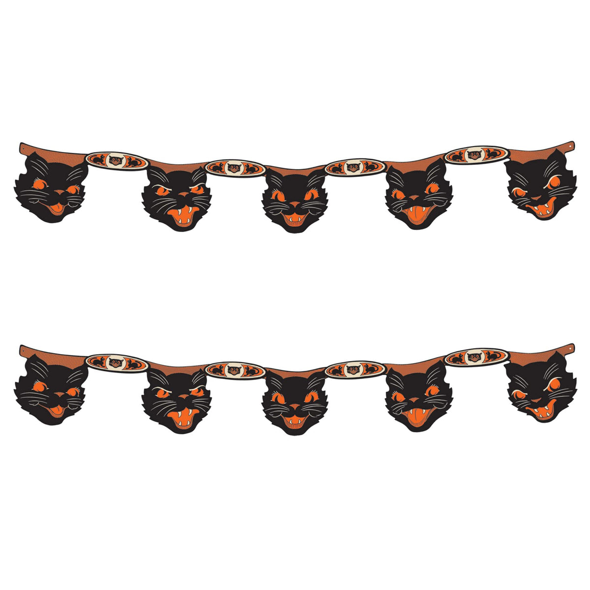 Beistle 2-Piece Vintage Black Cat Banners