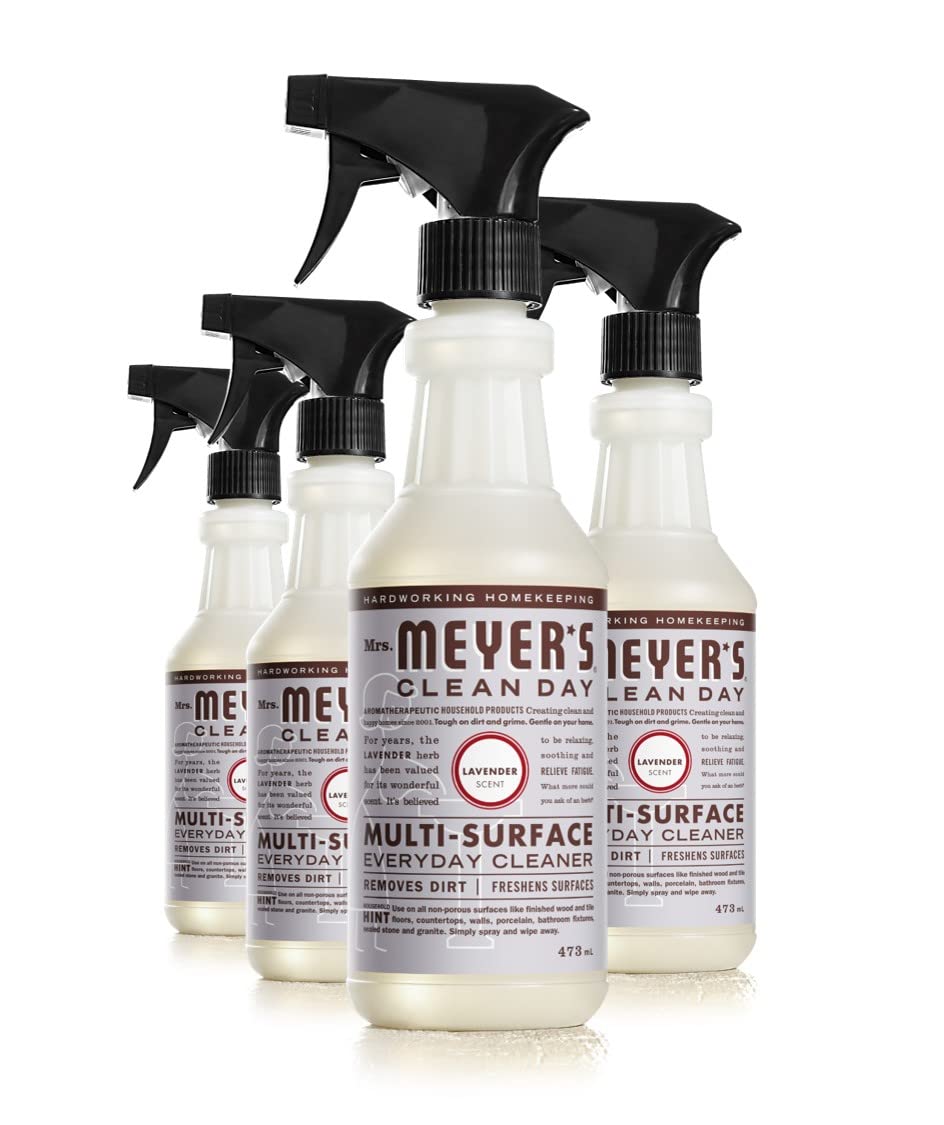 Mrs. Meyer's Multi-Surface Cleaner, Lavender, 473 mL, 4 Pack