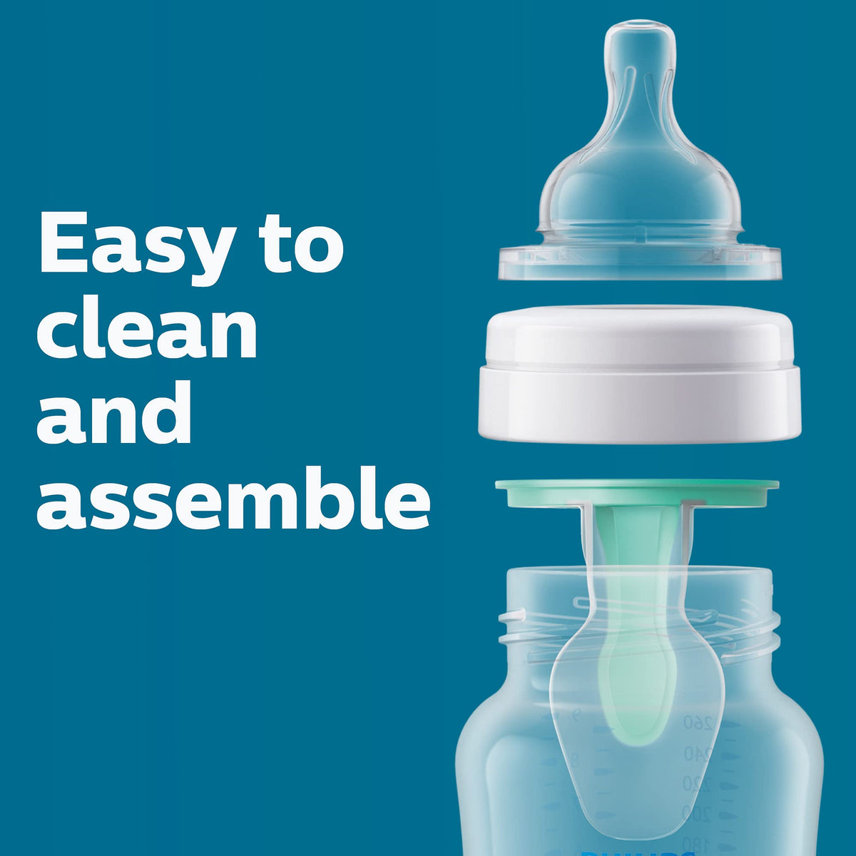 Philips Avent Anti-Colic Bottle, 4oz, 4 Pack, SCY701/04