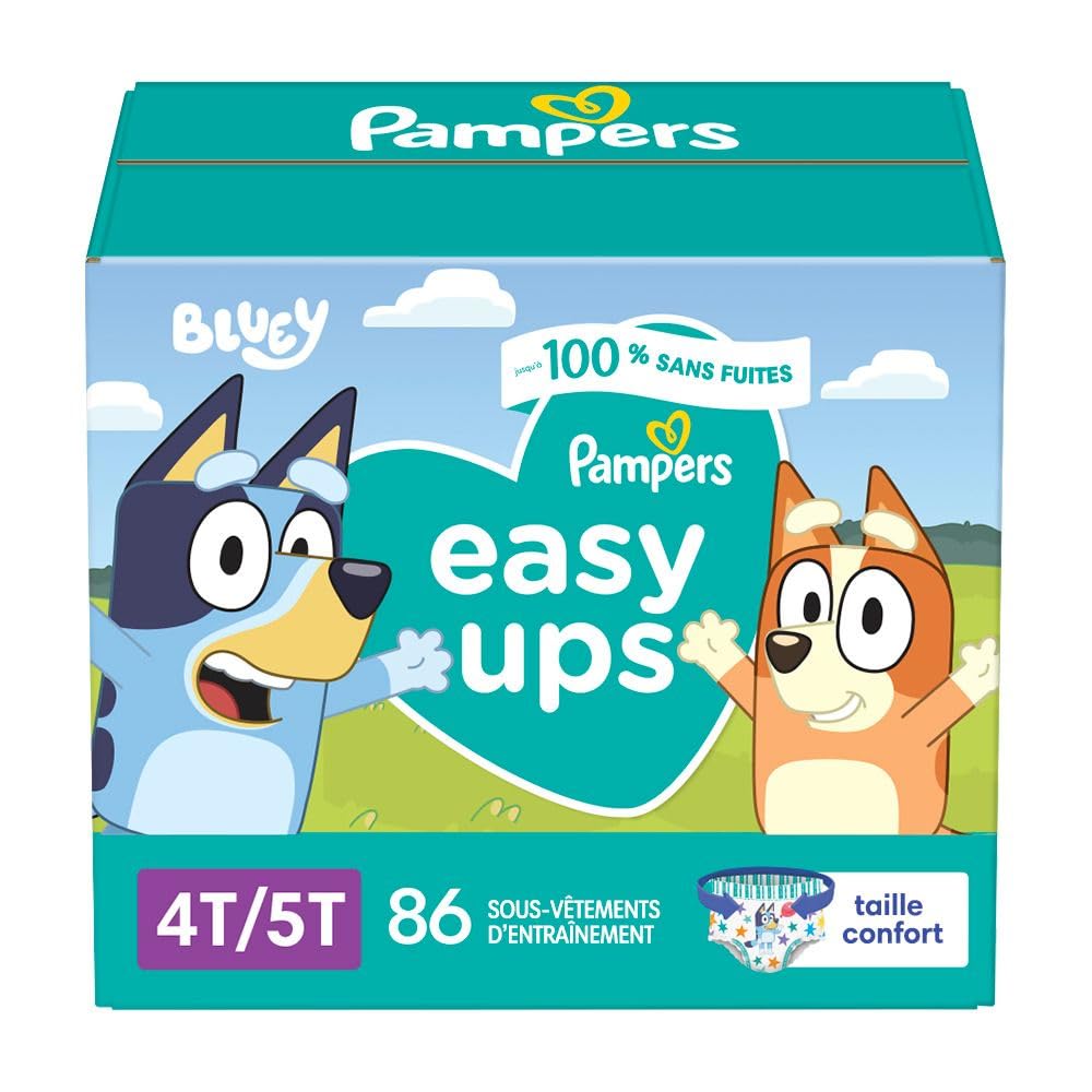 Pampers Easy Ups Training Underwear Boys, Size 4T/5T, 86 Count