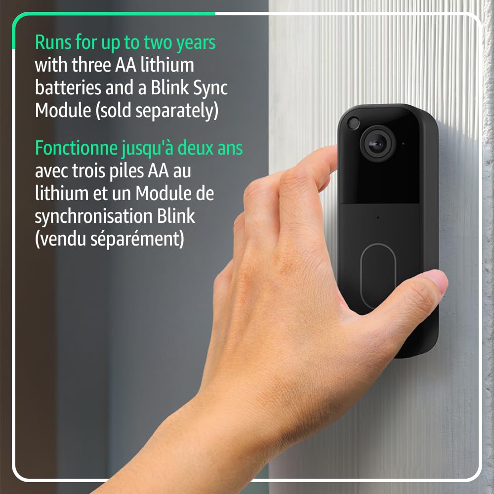 Blink Video Doorbell, Black
