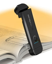 HIONXMGA Rechargeable LED Book Light, 3 Amber Colours, Black