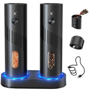 Circle Joy Electric Salt and Pepper Grinder Set, Rechargeable